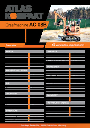 Minikoparki Atlas Kompakt AC 08B