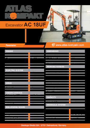 Minikoparki Atlas Kompakt AC 18UF