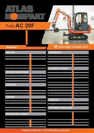 Minikoparki Atlas Kompakt AC 20F