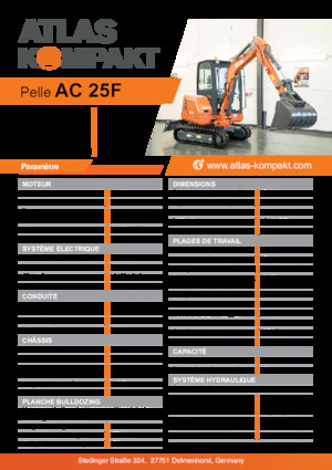 Minikoparki Atlas Kompakt AC 25F 