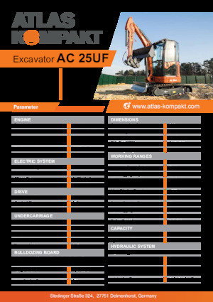 Minikoparki Atlas Kompakt AC 25UF