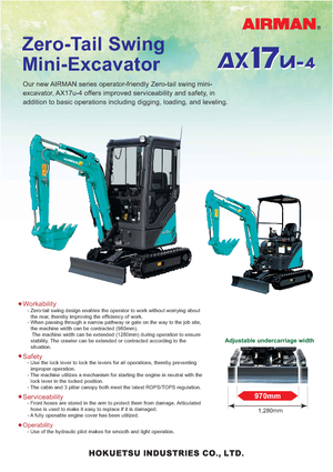 Minikoparki Airman AX 17 U 4