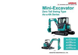 Minikoparki Airman AX 38 U 6A