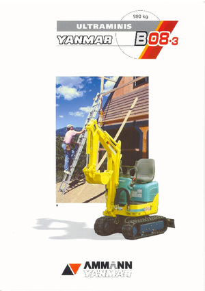 Minikoparki Yanmar B 08-3