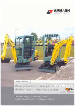 Minikoparki Yanmar B 17-3