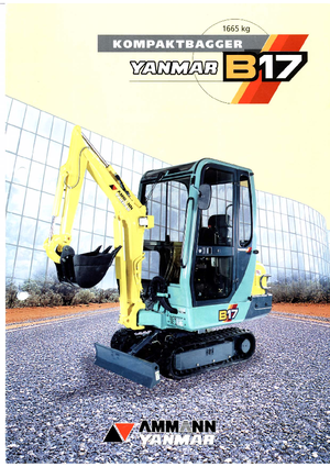 Minikoparki Yanmar B 17