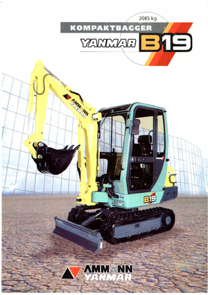 Minikoparki Yanmar B 19