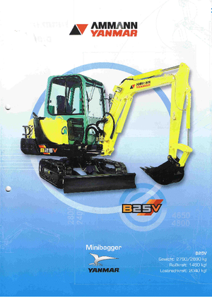 Minikoparki Yanmar B 25 V