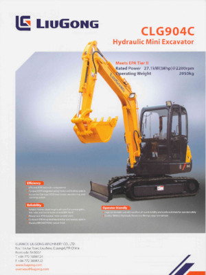 Minikoparki Liugong CLG904C 