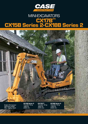 Minikoparki Case CX17B ZTS