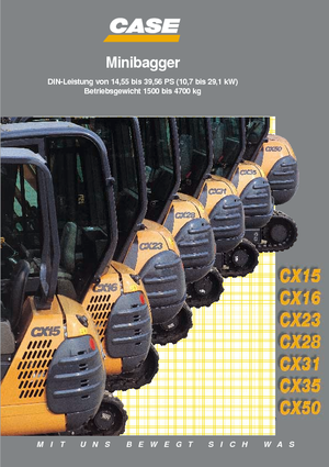 Minikoparki Case CX 31