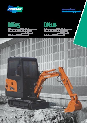 Minikoparki Doosan DX 18