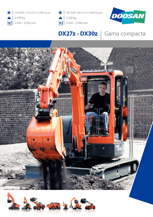 Minikoparki Doosan DX30Z