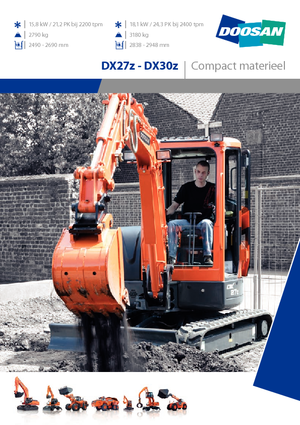 Minikoparki Doosan DX30Z