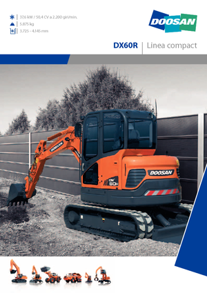 Minikoparki Doosan DX 60 R