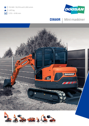 Minikoparki Doosan DX 60 R