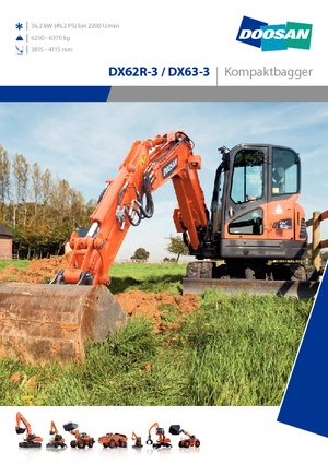 Koparki gąsienicowe Doosan DX62R-3