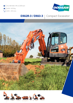 Koparki gąsienicowe Doosan DX63-3