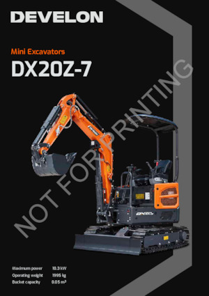 Minikoparki Develon DX20Z-7 