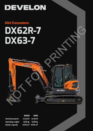 Koparki gąsienicowe Develon DX63-7