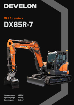 Koparki gąsienicowe Develon DX85R-7