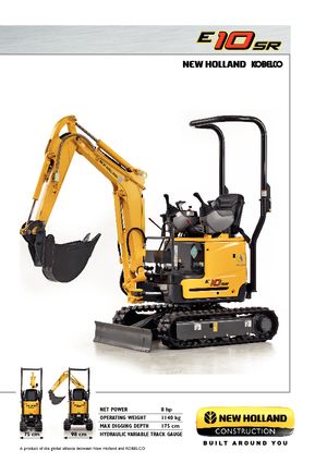 Minikoparki New Holland E10SR