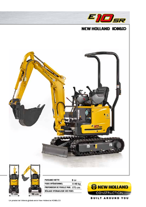 Minikoparki New Holland E10SR