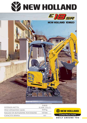 Minikoparki New Holland E18SR