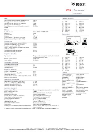 Minikoparki Bobcat E35