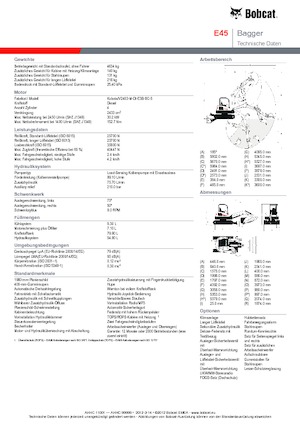 Minikoparki Bobcat E45