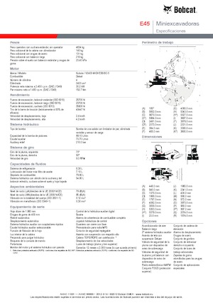 Minikoparki Bobcat E45