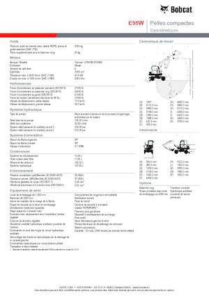 Minikoparki Bobcat E55W