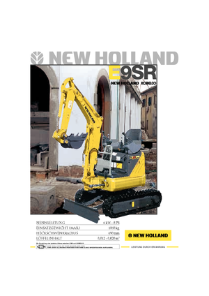 Minikoparki New Holland E9SR