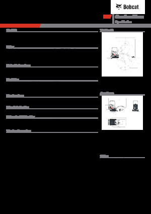 Minikoparki Bobcat E17