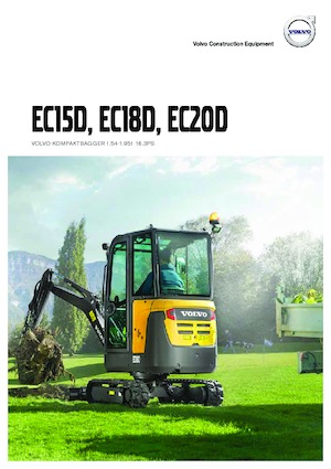 Minikoparki Volvo EC18D