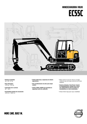 Minikoparki Volvo EC55C