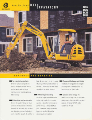 Minikoparki New Holland EC45