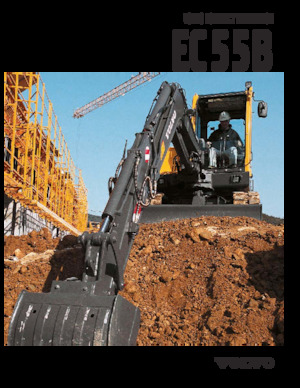 Minikoparki Volvo EC55B