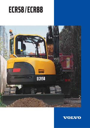 Minikoparki Volvo ECR58