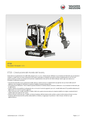 Minikoparki Wacker Neuson ET 20