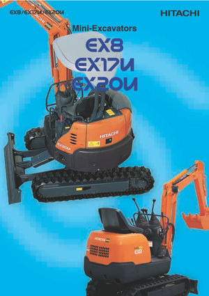 Minikoparki Hitachi EX 8