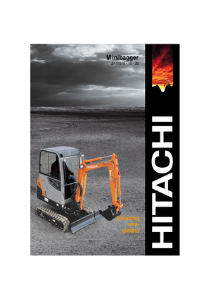 Minikoparki Hitachi ZX 25