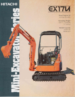 Minikoparki Hitachi EX17U