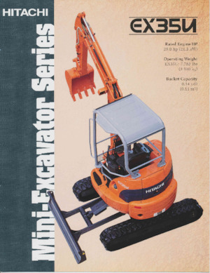 Minikoparki Hitachi EX35U