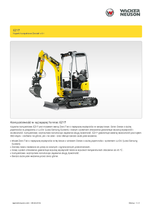 Minikoparki Wacker Neuson EZ17