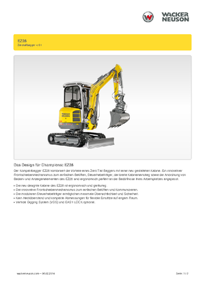 Minikoparki Wacker Neuson EZ28