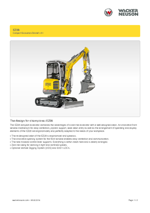 Minikoparki Wacker Neuson EZ28
