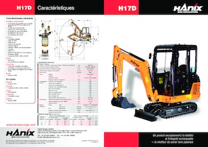Minikoparki Hanix H17D
