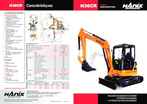 Minikoparki Hanix H36CR