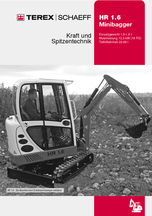Minikoparki Terex-Schaeff HR 1.6